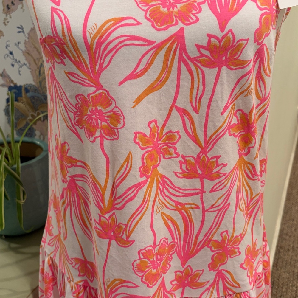 Lilly Pulitzer Dixi Tiered Cotton Sleeveless Dress - Picture 3 of 8
